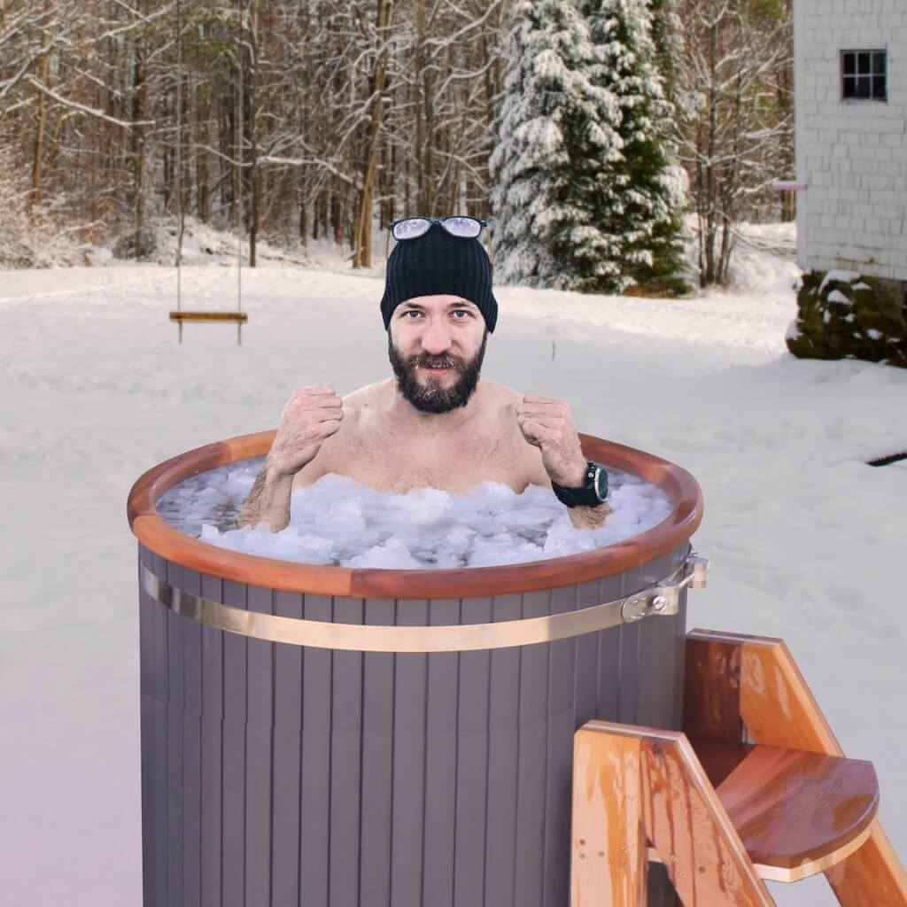 AlekoIce bath Cold Plunge Tank 118 Gallon Wooden TubRBCHTUB-APCold PlungeCold TherapyIce Bath