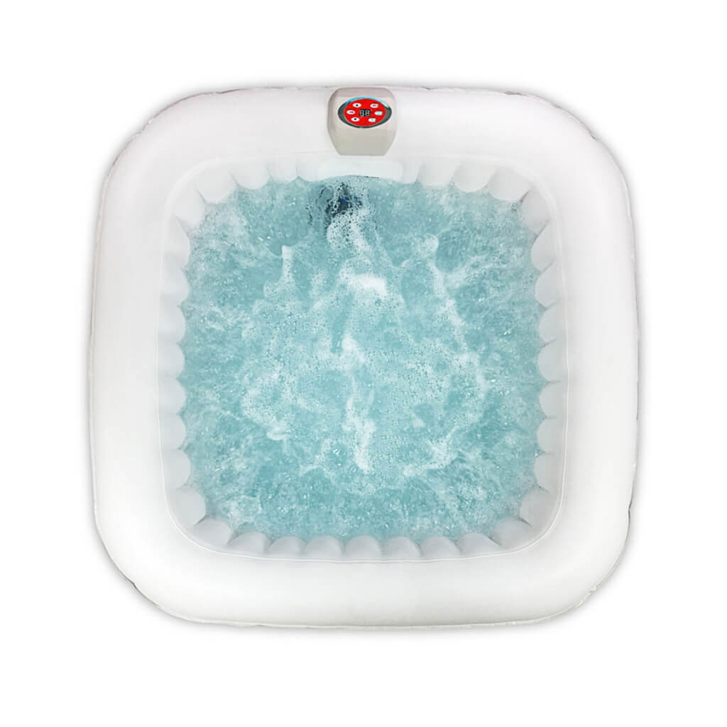 AlekoALEKO Portable Spa 4-Person Jetted Inflatable Hot TubHTISQ4WHGY-APinflatable Hot TubInflatable Hot TubsInflatable Spa