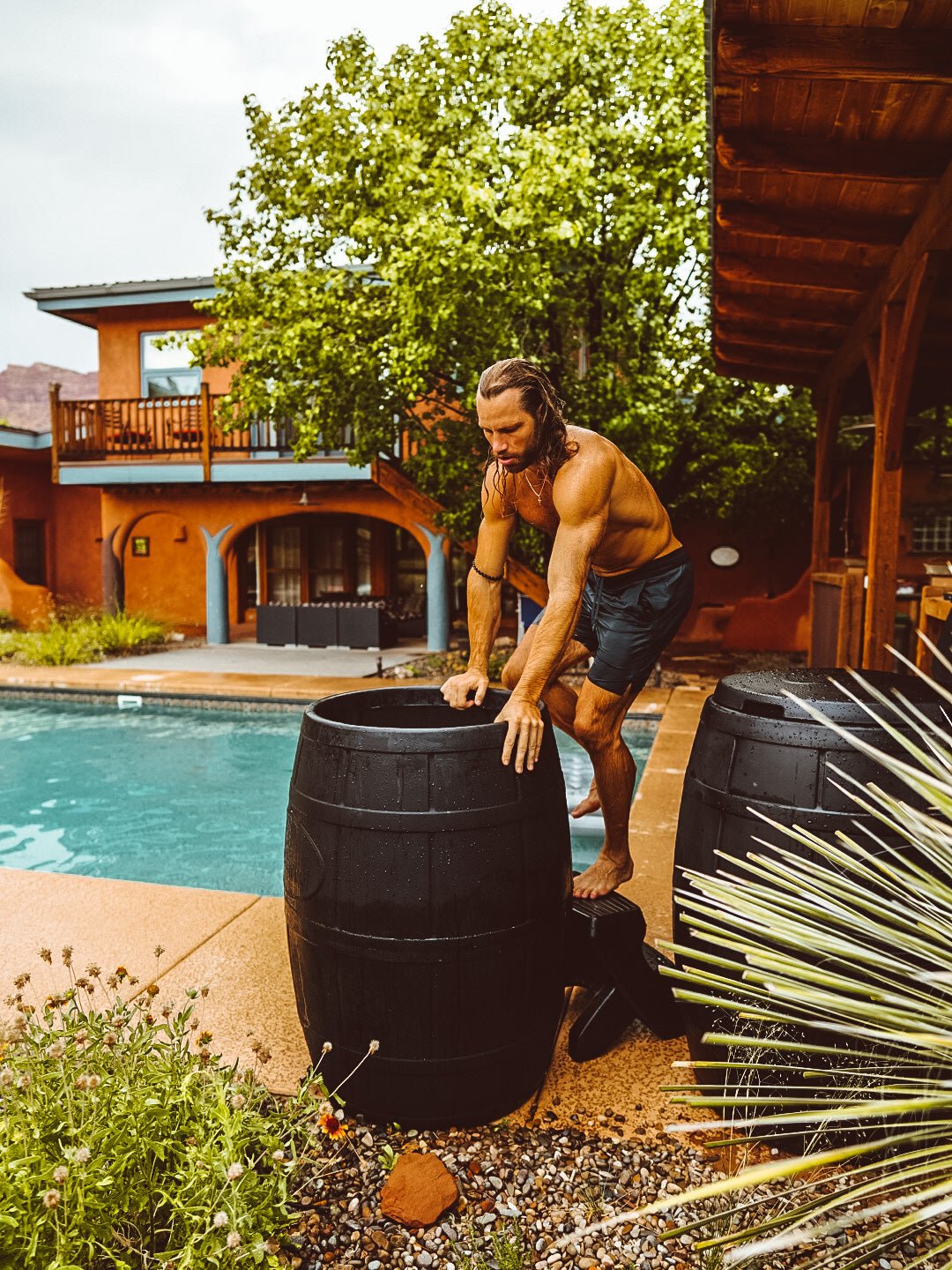 Ice BarrelCold Plunge Hydrotherapy Ice Bath TrainingIbl/400/Syn/Bl/Bar