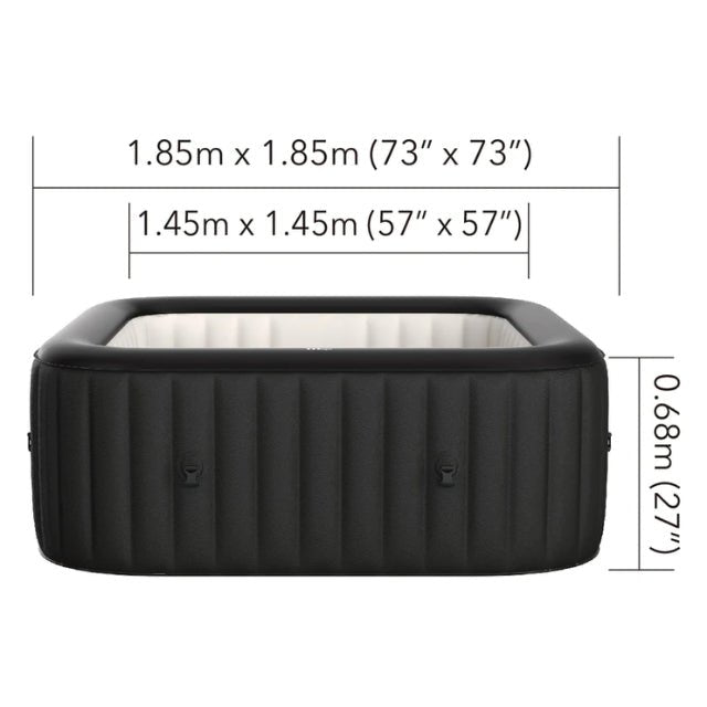 MSpaMSpa Vito Urban Series Square Inflatable Hot Tub 6 Person Air jetted SpaU-VT061For Salenear me