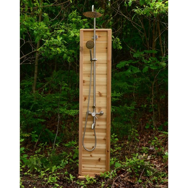 AlekoFree Standing Tower Outdoor Rinse Shower- Stainless SteelSHCEDFL-APFreestanding Outdoor ShowersOutdoor ShowersStainless Steel Outdoor Showers