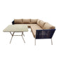 AlekoL-Shaped Patio Sofa Set w/ Coffee Table 5-PersonRFS3BL-APBackyadcoffee TablePatio Furniture