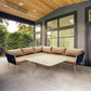 AlekoL-Shaped Patio Sofa Set w/ Coffee Table 5-PersonRFS3BL-APBackyadcoffee TablePatio Furniture