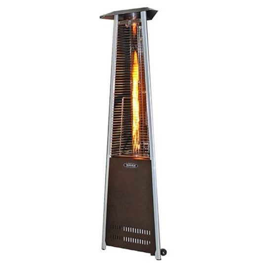 SunHeatSunHeat Portable Triangle Propane Patio Heater Contemporary Design With Decorative Variable Flame Options99455Patio HeatersPropane