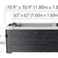 MSpaMSpa Frame Series OSLO Portable Square Hot Tub 6 PersonF-OS063Wnear me