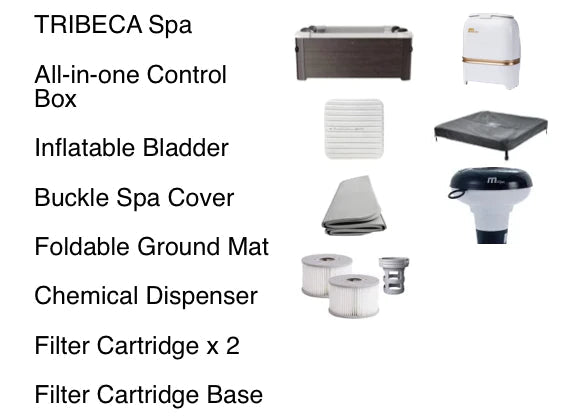 M Spa-Frame-Series-Tribeca-Hot-Tub-Square-6-Person-portable-jacuzzi-F-TR063W-for-Sale