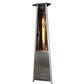 SunHeatVariable Flame Patio Heater: Add Style to Any Outdoor Space with PHTRSS SUNHEAT Triangle Portable Propane Stainless Steel Commercial Decorative Heater99450Patio HeatersPropane