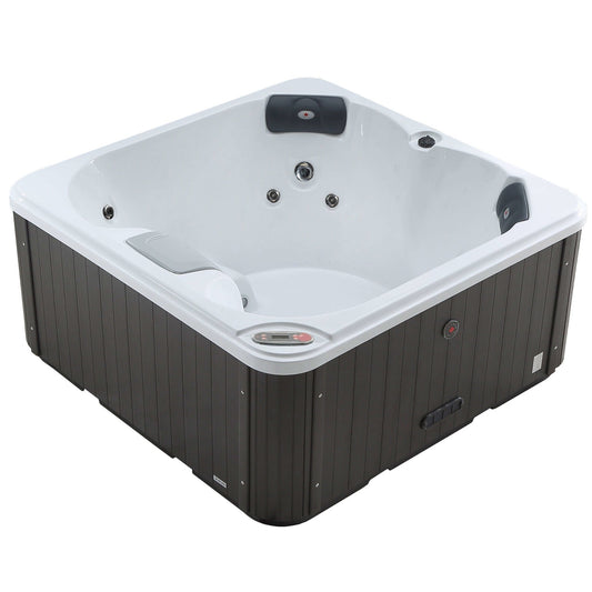 Canadian Spa Co.Canadian Spa Co. Saskatoon Hot Tub 4-Person 12 Massage Bubble JetsKH-10084120VPlug & PlayPlug & Play Spa