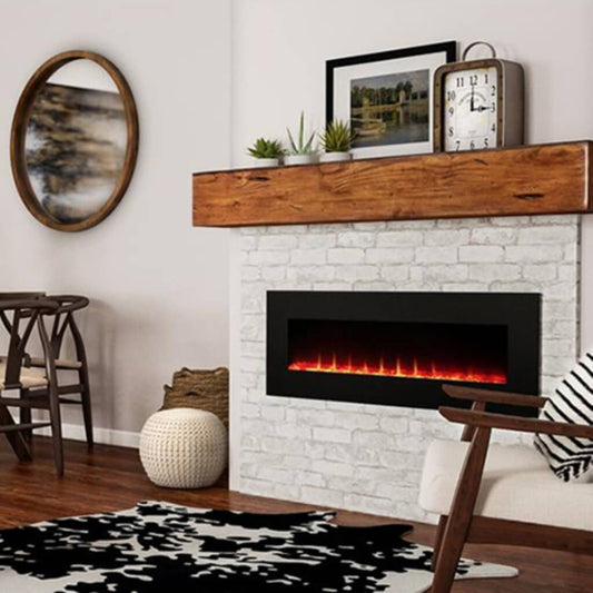 SunHeatCozy Comfort: 42" Wall Mount Fireplace with Optional Table Stand - SHWMFP42901290002ElectricFireplacePatio Heaters