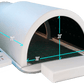 1love HealthXL Premium Far Infrared Portable Solo Sauna Dome WhiteSDP-STN-WHTXLnear me